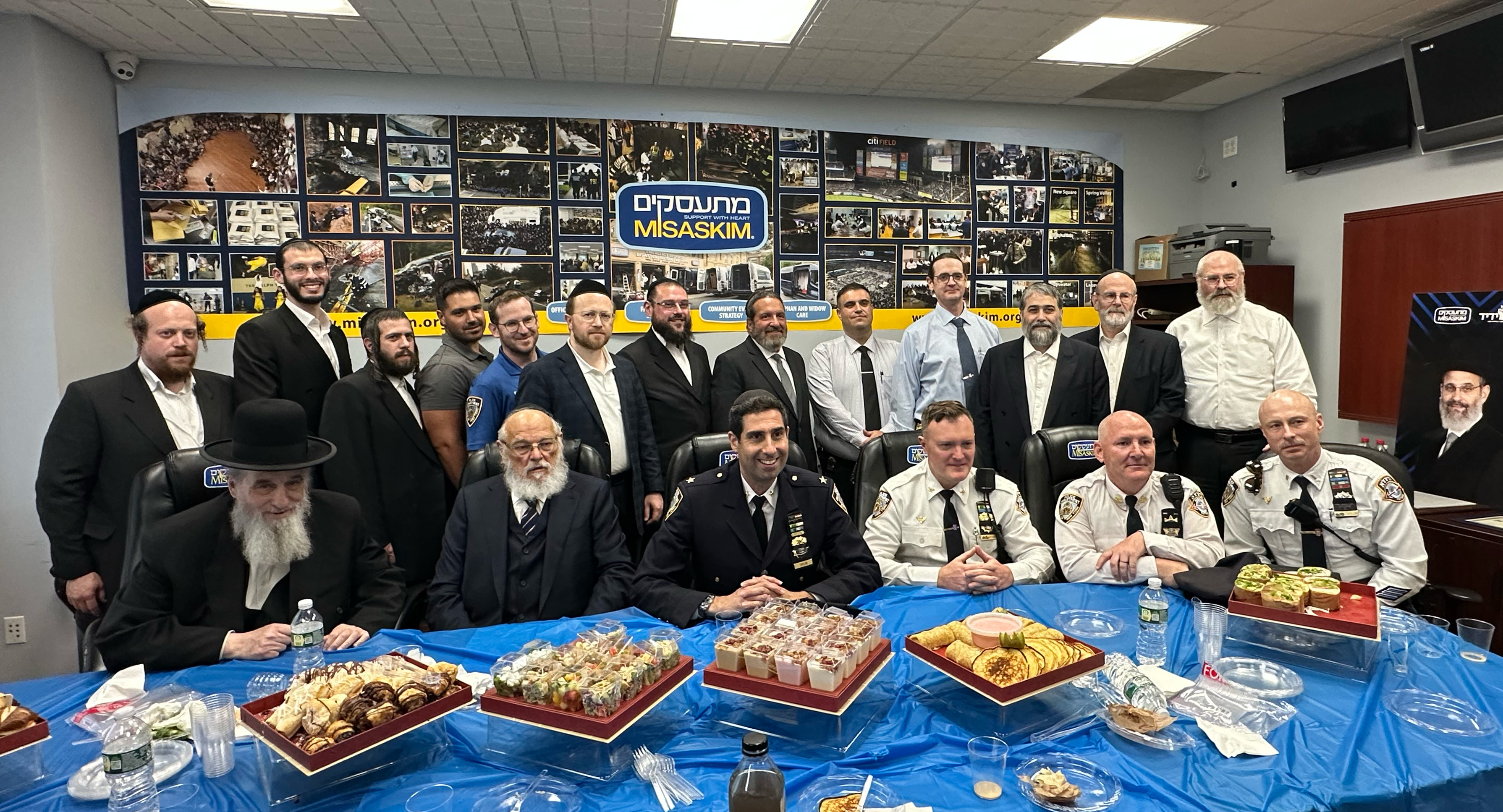 NYPD Highway and Investigations Units Tour Boro Park's Vital Volunteer Organizations